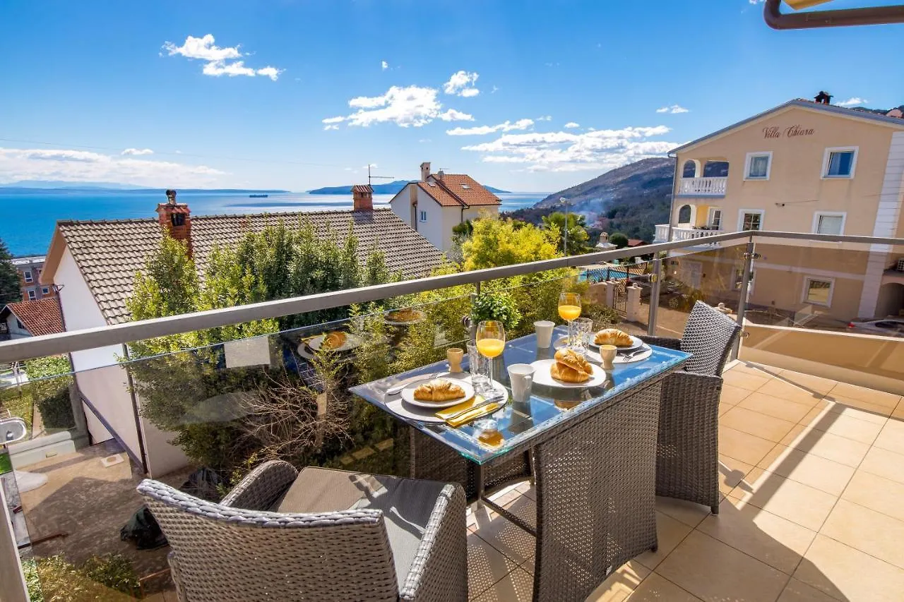 Chiara Rental Opatija, Apartment Victoria With Terrace, Panoramic Sea View Icici Croatia